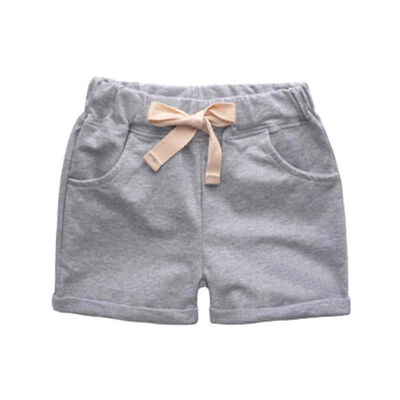 

Baby Boys Solid Shorts Trousers Kids Knee Length Shorts Children Cotton Blend Fashion
