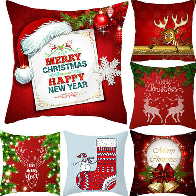 

18x18" Christmas Pillow Case Sofa Car Throw Cushion Covers Home Decor