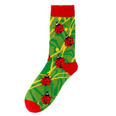 

1 Pair Art Socks New Men Women Cotton Socks Couple Funny Socks Long Colorful Socks