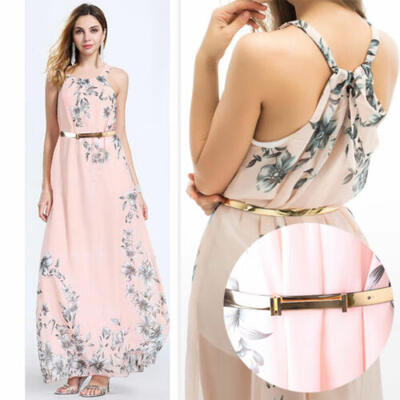 

NEW Women Evening Chiffon Convertible Casual Summer Beach Boho Long Maxi Dresses