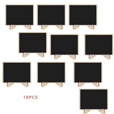 

10pcs Mini Blackboard Wooden Rectangle Shape Board Wedding Party Table Decoration Message Notice Small Chalkboard