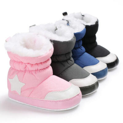 

Baby Girl Boy Snow Boots Winter Booties Infant Toddler Newborn Crib Shoes 0-18M