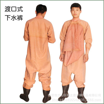 

Wholesale Xin Yufu belly belly conjoined water jacket digging all rubber water pants fishing clothes thick wear-resistant waterpro
