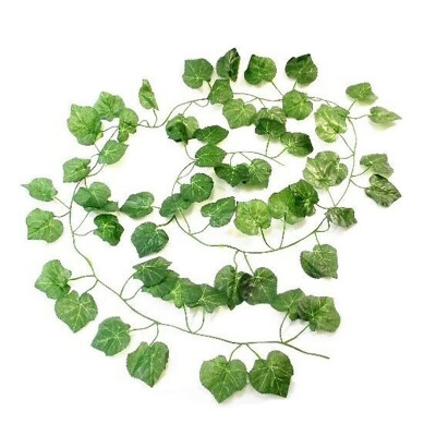 

2m Artificial Plants Creeper green leaf Ivy vine Wedding Decor DIY Hanging Garland Artificial Flowers