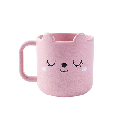 

1pcs 250ml Baby CupS Drinking water Brush Teeth Washing Cup Children Infant baby Milk Cup with Handle Breakfast Mug Drink