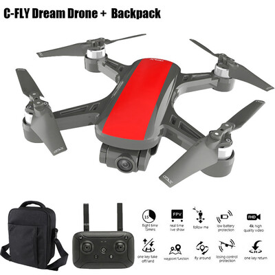 

Siaonvr C-Fly Dr-eam GPS WIFI FPV With 2-Axis Gimbal 4k Camera Optical Fl-ow Backpack