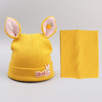 

Autumn&Winter 2019 New Kind of Boys Babies Babies Babies Infants Neckwear Hats Cartoon Warm Two-piece Set