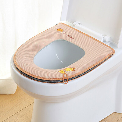 

Soft Washable Bathroom Toilet Seat Cover Toilet Seat Cloth Mat Cover Pad Cushion