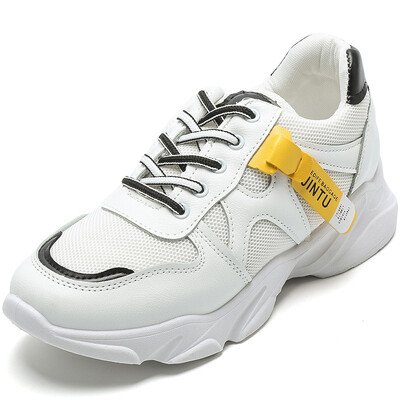 

Mhysa 2019 New Women Shoes Autumn White Shoes Sneakers Women Fashion Mixed Colors lace-up Platform Breathable Mesh Sneakers