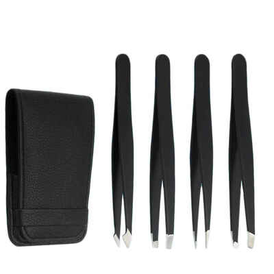 

4pcs1 Set Stainless Steel Eyebrows Precision Tweezers Hair Removal Tweezer Beauty Makeup Tools