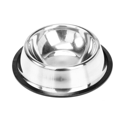

Silvery Stainless Steel Bowl Pet Bowl Dry Food Bowls for Cats Dogs Drinking Water Fountain Pet Feeder Dog Accessories