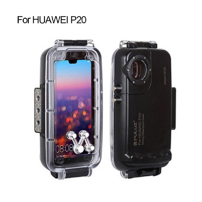 

PULUZ 40m130ft Diving Waterproof Case Smartphone Protective Cover Underwater Housing Case Shock-proof 360° Full Protection for Hu