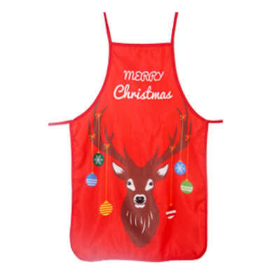 

Cute Cartoon Christmas Aprons Printed Kitchen Aprons Dinner Party Cooking Aprons