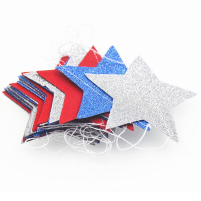 

2m5cm 22dotsPack Star Bunting Hanging Garland Valentine Birthday Party Wedding Shower Room Decor Paper Round Circle String