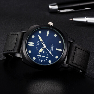 

〖Follure〗Men Fashion Color Strap Digital Dial Leather Band Quartz Analog Wrist Watches