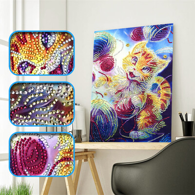 

Toponeto Special Shaped Diamond Painting DIY 5D Partial Drill Cross Stitch Kits Crystal R