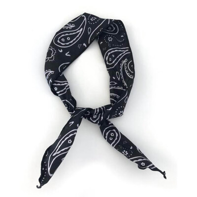 

Women Girl Retro Boho Hip Hop Paisley Bandana Hair Band Wire Bow Headband Scarf