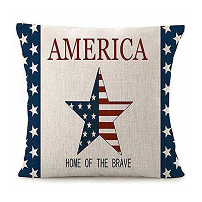 

Solemnly Patriotic Declaration Independence Day Embroidery Throw Pillow Cove