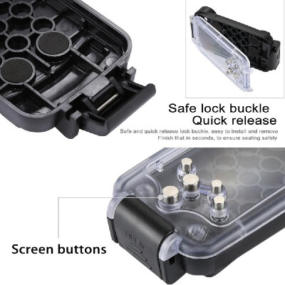 

PULUZ for iPhone X &  40m130ft Waterproof Diving Housing Case for Surfing Swimming Photo Video Taking Underwater Cover White