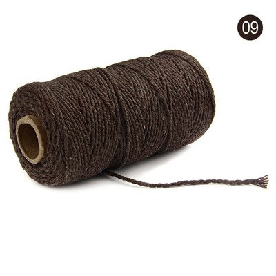 

Gobestart 100m Long100Yard Pure Cotton Twisted Cord Rope Crafts Macrame Artisan String