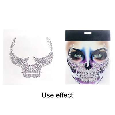 

Halloween Resin Jewelry Stickers Removable Face Gems Stickers Funny Tattoo Stickers For Festival Party Costume Decorations