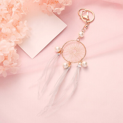 

Nordic Dream Catcher Feather Tassel Keychain Crafts Pendant Souvenirs Keyring Purse Car Home Decoration