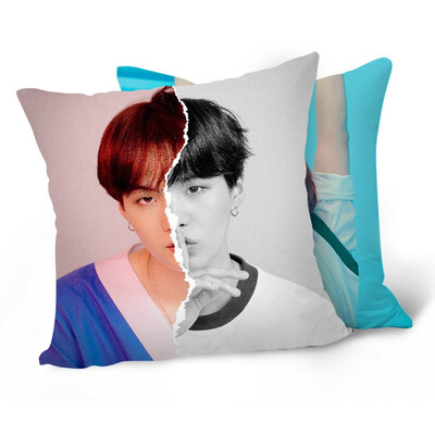 

KPOP BTS Bangtan Boys New Album SELF Series Double-sided Pillowcase Cute Character Print Pillow Case Hot Gift for Fans