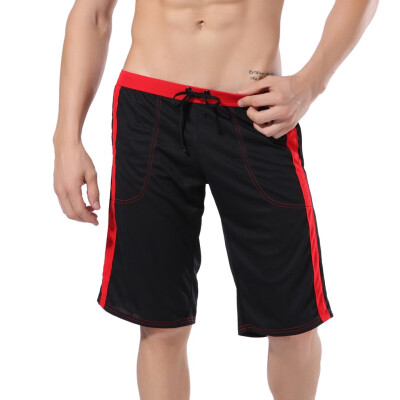 

Tailored Fashion Mens Striped Bandage Loose Casual Pocket Splice Summer Sports Pants