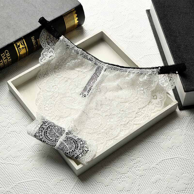 

Women Sexy Lace Hollow Out Seamless Underwear Woman Lace Panties String Womens Brief Lingerie Tanga Thong For Female