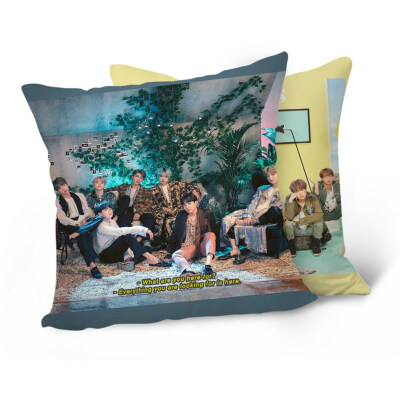 

Kpop BTS Bangtan Boys LOVE YOURSELF Answer Pillow Case Car Sofa Cushion Cover