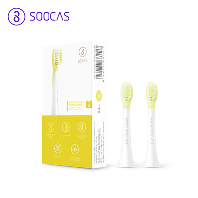 

SOOCAS electric toothbrush head DuPont soft hair childrens toothbrush head yellow