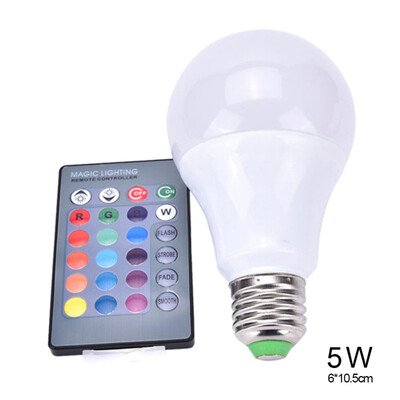 

E27 LED Light Bulb 35W RGB Color Changing LED Lamp Dimmable with Remote Control