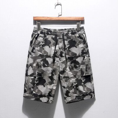 

Tailored Mens Summer Casual Loose Camouflage Printing Patchwork Sport Beach Shorts Pants