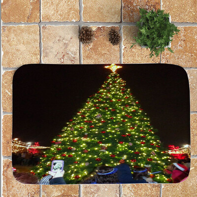 

Gobestart Merry Christmas Welcome Doormats Indoor Home Carpets Decor 40x60CM