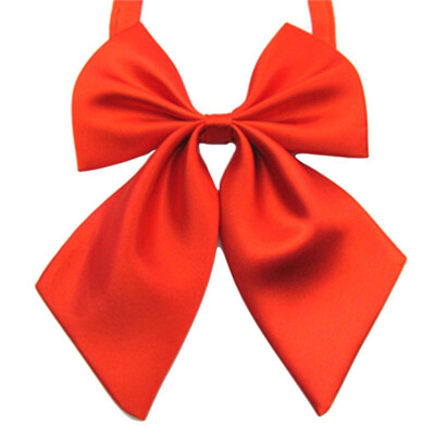

Fashion Butterfly Women Cravat Neckwear Adjustable Party Bow Tie Solid Color