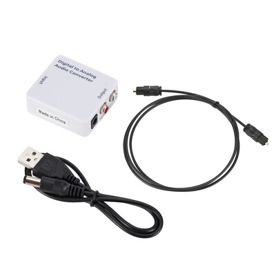 

〖Follure〗Optical Coaxial Toslink Digital to Analog Audio Converter Adapter RCA LR 35mm
