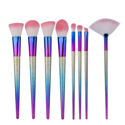 

15PCS Portable Gradient Color Handle Makeup Brush Set Eyeshadow Eyebrow brush Powder Brushes Cosmetic Tool