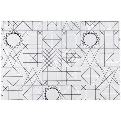 

Kitchen Oilproof Sticker Geometric Wall Sticker Waterproof High Temperature Resistant Decorative Sticker