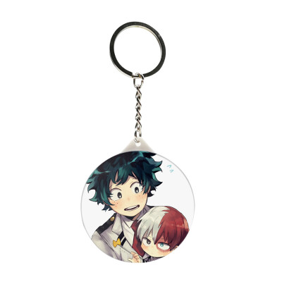 

Fat Bear Anime My Hero Academia Keychain Figure Cartoon Key Chain Keyring With Mirror