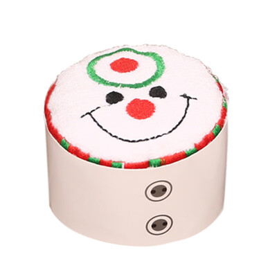 

Christmas Gift Lovely Cotton Christmas Tree Santa Snowman Style Christmas Gift Cake Towel 30x30 cm Creative Christmas Decoration