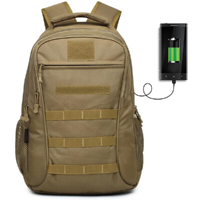 

50L Outdoor Sport Military Tactical Bag Climbing Mountaineering USB Charging Laptop Backpack Camping Hiking Trekking Rucksack Expa