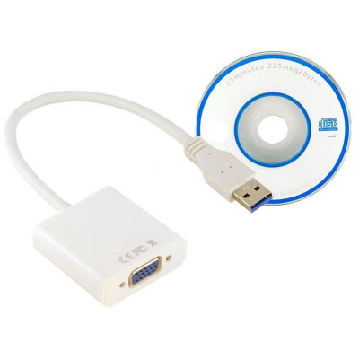 

2020 NEW High quality USB 30 To VGA Video display Adapter Cable PC full HD external video card compatible