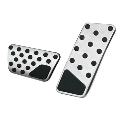 

2pcs Foot Brake Pedal Cover Kit Slip-proof For Jeep Wrangler JK Without Drilling