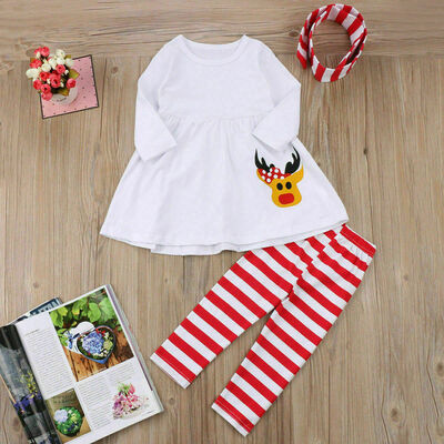 

Christmas Toddler Kid Baby Girl Xmas Santa Party Tutu Dress Outfits Clothes