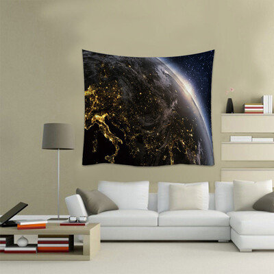 

Toponeto Fashion Tapestry Planet Universe Pattern Style Decorative Tapestry Home Decor
