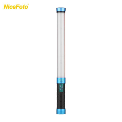 

NiceFoto TC-288 Portable Handheld Bi-color RGB LED Video Light 3000K-9000K & Gradient Color Light Bar Magic Tube Light CRI 95 wit