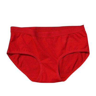 

Panties Women Sexy Cotton Solid Color Cotton Exquisite Soft Cotton Middle Waist Briefs Sweet Modern High Stretch Panties