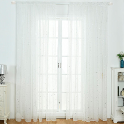 

Toponeto 1Pcs Solid Window Curtain Drape Panel Daylight Protection Sheer Scarf Valances