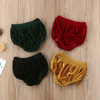 

Newborn Baby Boy Girl Kids Velvet Bloomer Shorts Pants Bottoms Panties 0-3T Hot
