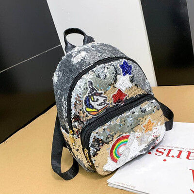 

Women&39S Fashion Cute Unicorn Backpack Teen-Girls School Bag Glitter Bling Sequins Shoulder Bag